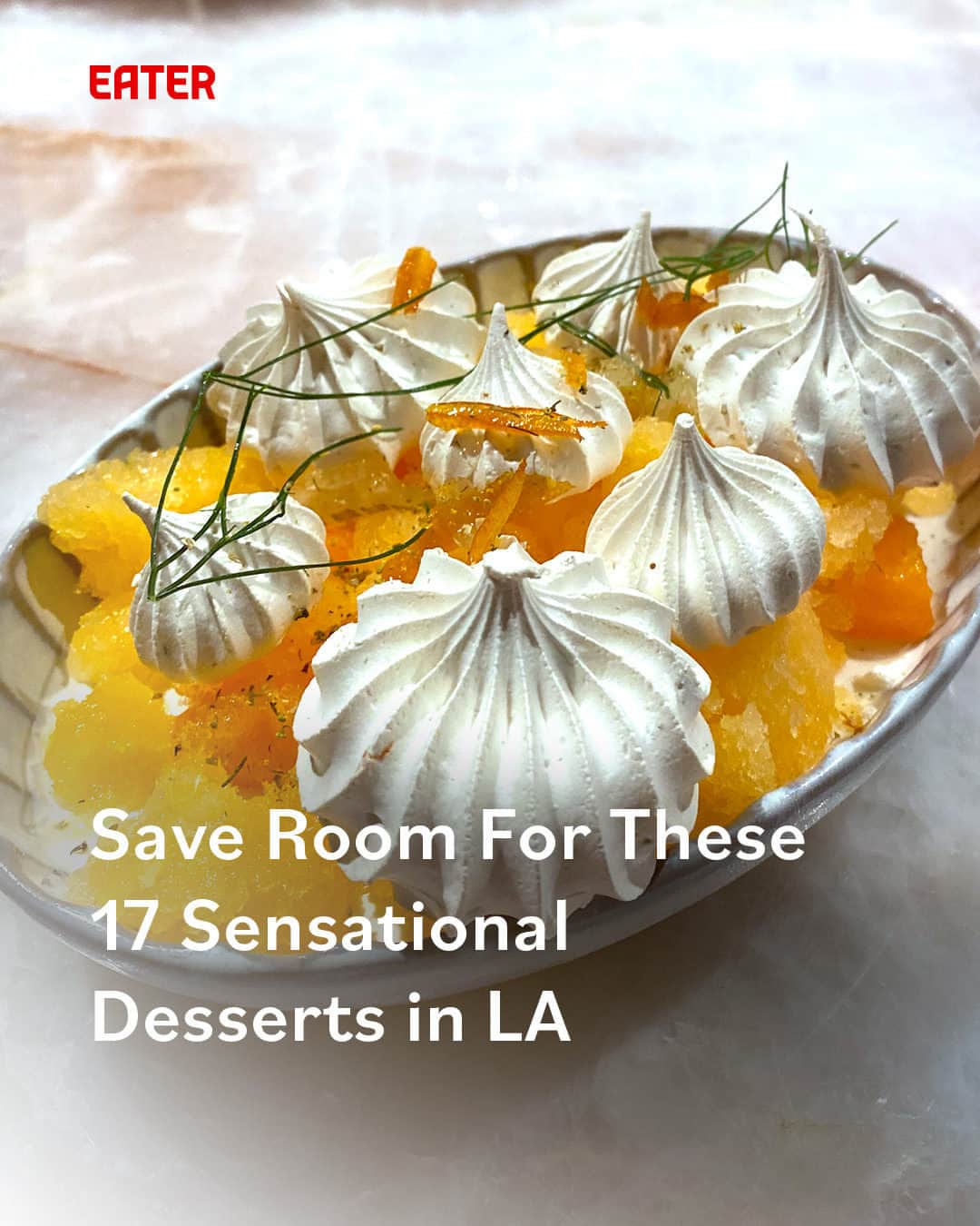Eater LAのインスタグラム：「It’s easy to fill up on savories and pass on the sweet stuff when out for a meal. And truth be told, that’s usually not a bad call because desserts can sometimes be an afterthought for certain chefs and restaurants. However, the places celebrated on this list devote as much care and creativity to the end of the meal as they do to the start.   Tap the link in bio for 17 sensational desserts worth saving room for in Los Angeles by Eater LA senior reporter/editor Cathy Chaplin (@gastronomyblog)  📸: @gastronomyblog」