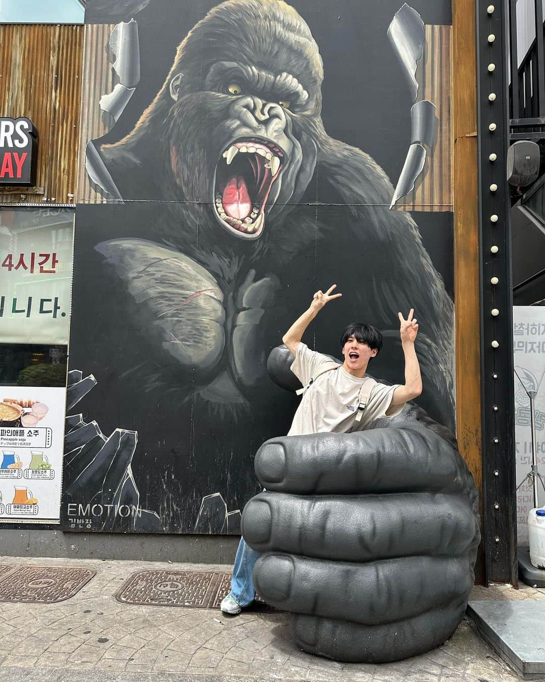 福田佑亮さんのインスタグラム写真 - (福田佑亮Instagram)「🇰🇷🚶🦍」7月26日 18時43分 - kindan_skile_u