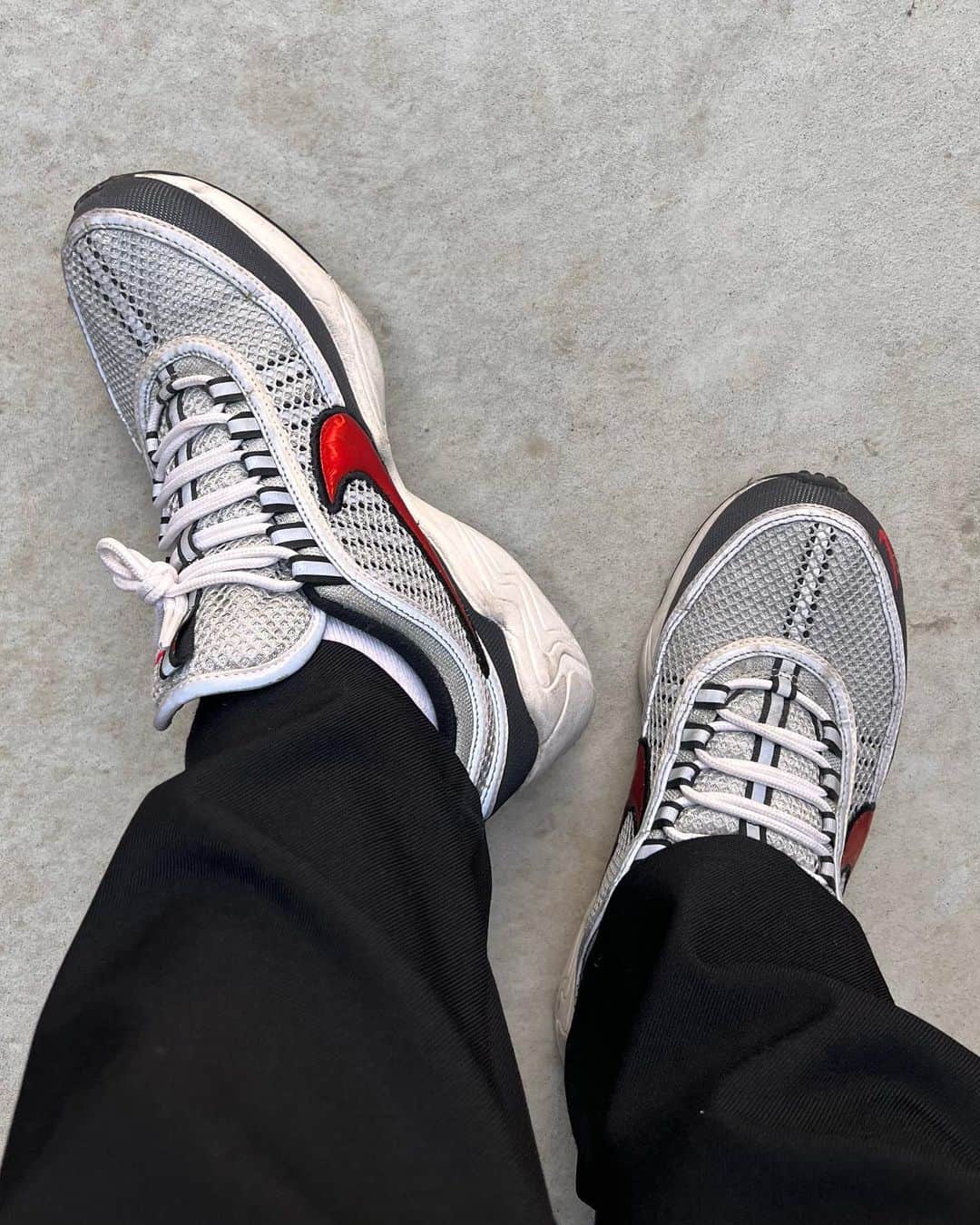 岩崎藍のインスタグラム：「. .  NIKELAB AIR ZOOM SPIRIDON . .  #スピリドン #SPIRIDON #sneakers #sneakerheads #sneakergallery #sneakerfiles #sneakerstylejp #sneakersaddict #sneakerness #sneakergallery #sneakercon #sneakerporn #sneakerholics #ai撮り」