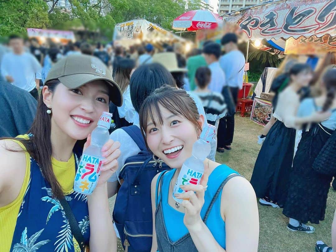 佐藤佳奈のインスタグラム：「初めての天神祭🎇  大阪の夏を感じてきましたー！！  #すまたん #すまたんzip  #天神祭」