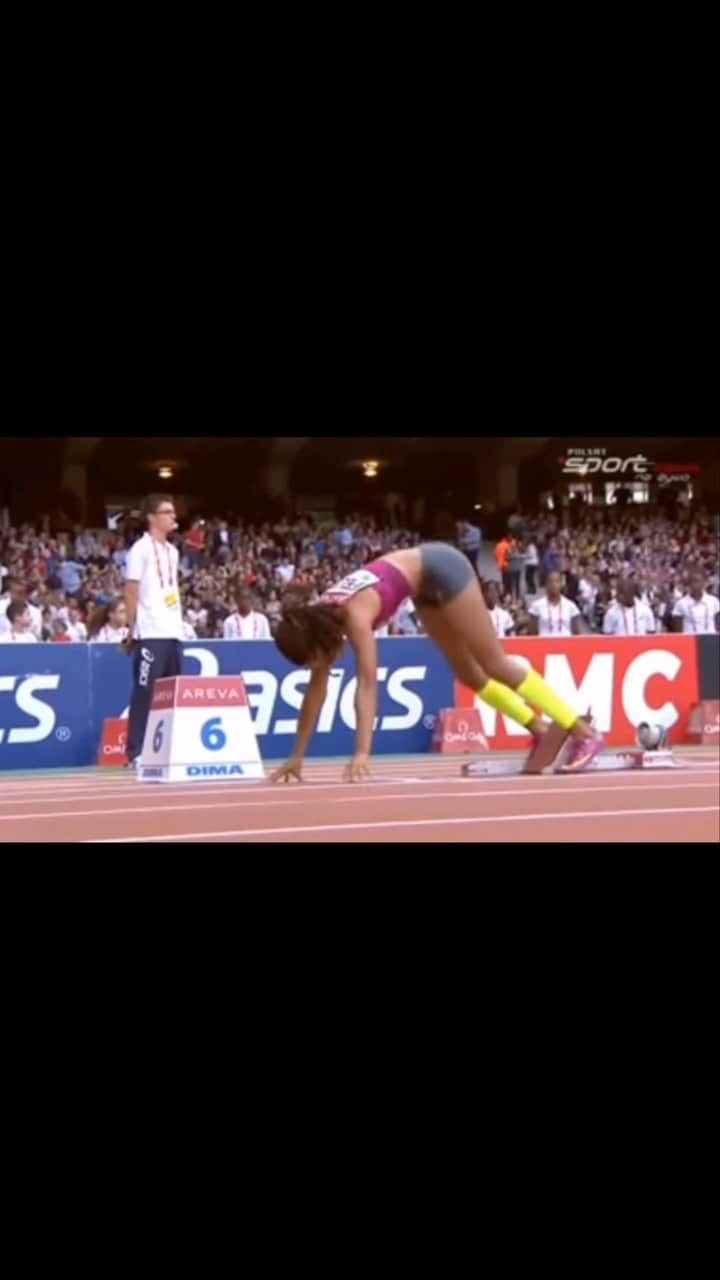 アリソン・フェリックスのインスタグラム：「What do I think about seconds before getting in the blocks? Only technical thoughts. My start. My arms. My energy. It takes away my butterflies and allows me to focus on executing.」