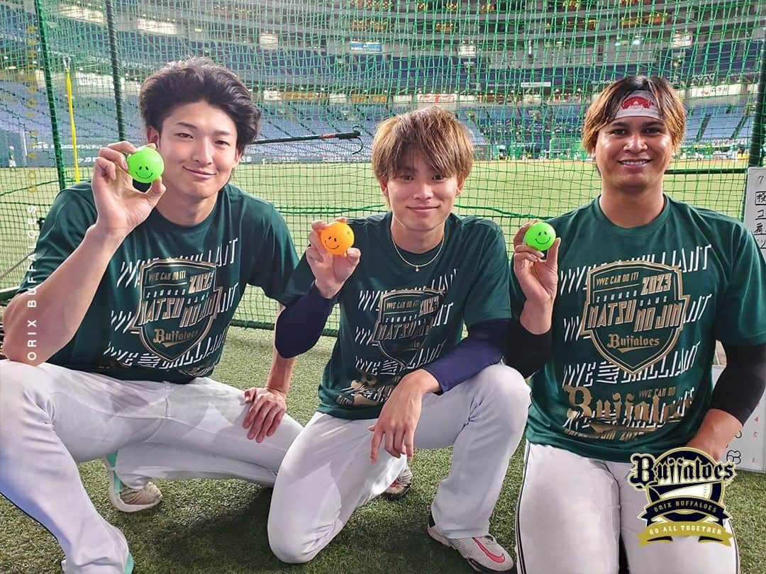 オリックス・バファローズさんのインスタグラム写真 - (オリックス・バファローズInstagram)「#Bs夏の陣2023 #夏の陣Tシャツ #山崎颯一郎 #山岡泰輔 #宇田川優希 #平野佳寿 #山崎福也 #山田修義 #近藤一樹 さん #本日解説 #小田裕也 #西野真弘 #俺の友達 #中川圭太 #宗佑磨 #むてっぺき #京セラドーム大阪 #Bs2023 #buffaloes #baseball #ORIX #プロ野球」7月26日 14時43分 - orix_buffaloes