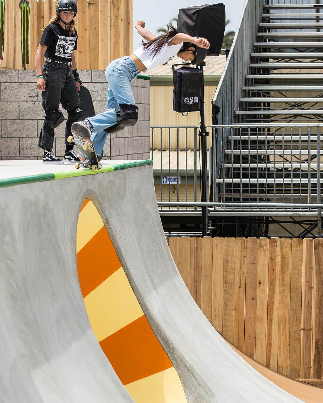 開心那さんのインスタグラム写真 - (開心那Instagram)「@cocona.hiraki @xgames 🌴🌴 📸 @cortizphoto #xgames #padup #187killerpads」7月26日 14時44分 - cocona.hiraki