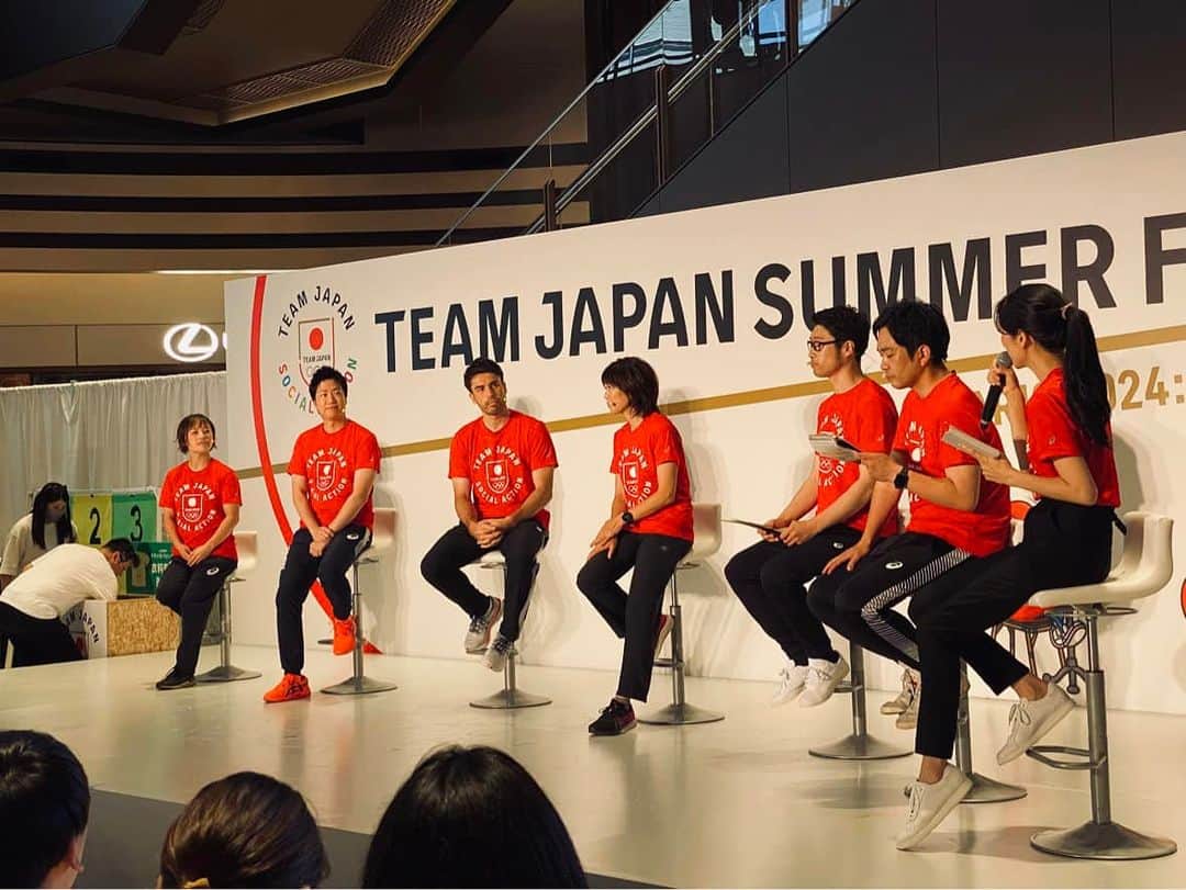 阿部浩貴さんのインスタグラム写真 - (阿部浩貴Instagram)「東京ミッドタウン日比谷にて、パリ2024オリンピック1年前カウントダウンイベントのMC！ あと1年でオリンピックですって！ 東京が1年延期になったから、いつもより短いスパンなんですね。 今からオリンピックに向けて頑張っているアスリートを追いかけ、応援すると、1年後より楽しめますよ！  #TEAMJAPAN #高橋尚子 #土井レミイ杏利 #水谷隼 #登坂絵莉 #淡輪ゆき #PARI2024」7月26日 16時53分 - updown_abe