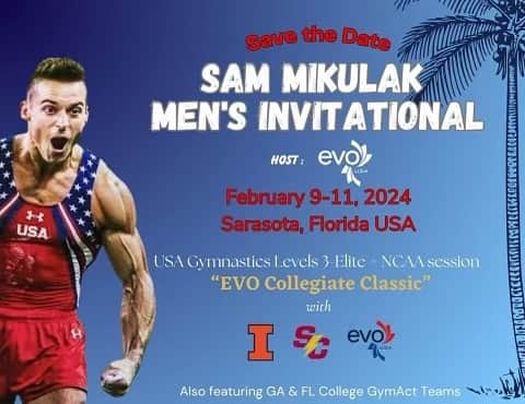 サミュエル・ミクラクのインスタグラム：「Save the Date! Get ready to participate in my very own invitational in conjunction with our Elite Team going head to head against the NCAA! It’ll be held Feb. 9th-11th in sunny Sarasota, FL ☀️ Registration opens soon!」