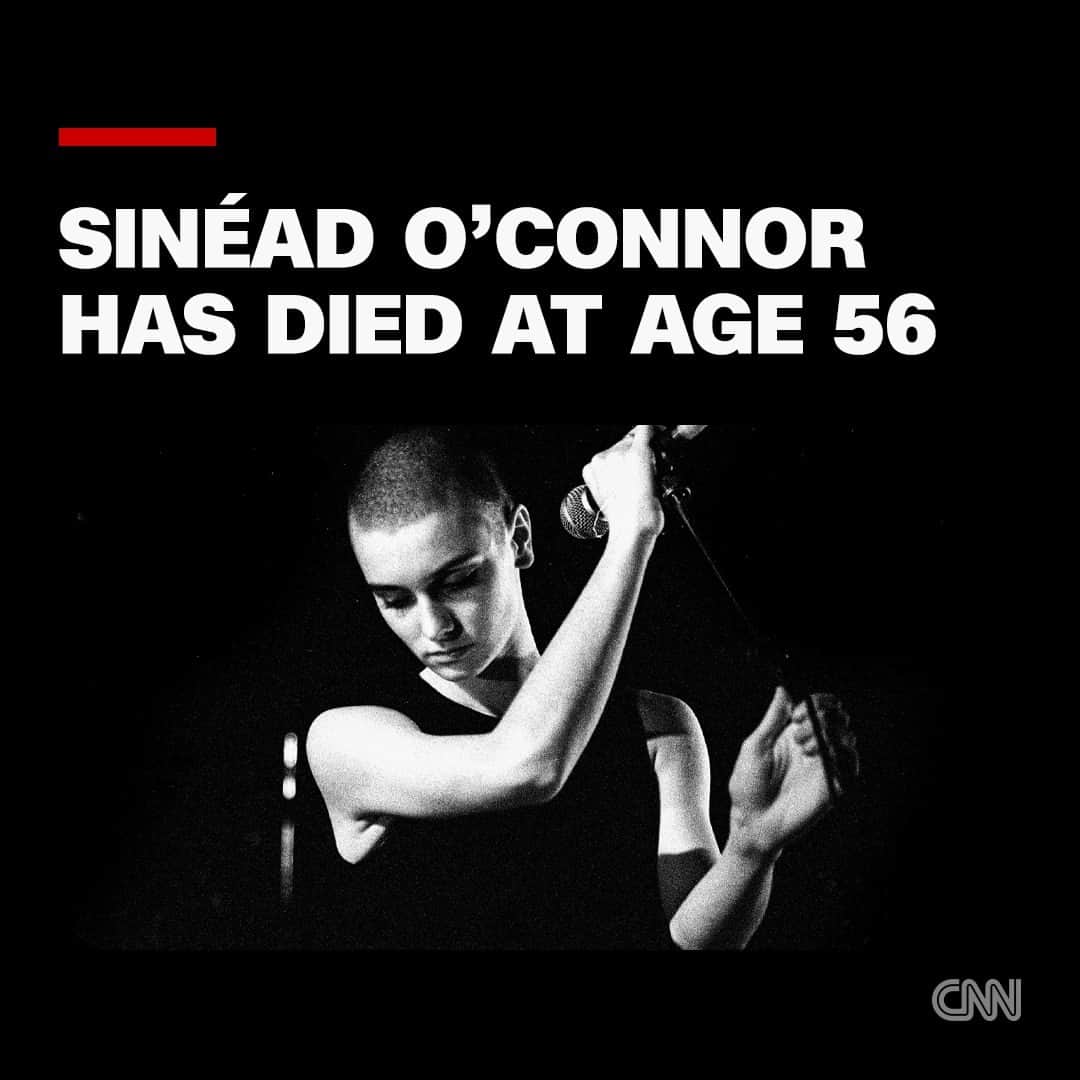 CNNさんのインスタグラム写真 - (CNNInstagram)「Sinéad O’Connor, the Irish singer behind "Nothing Compares 2 U," has died at age 56, according to RTE, Ireland’s public broadcaster.  No cause of death was immediately available. The singer is survived by her three children. Her 17-year-old son Shane died in 2022.  Read more about her life at the link in bio.  📷: Paul Bergen/Redferns/Getty Images」7月27日 3時42分 - cnn