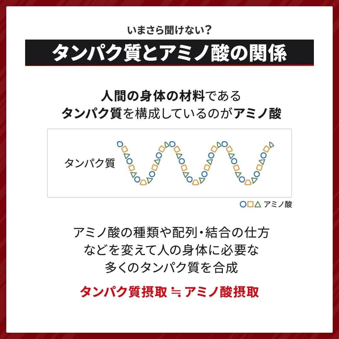 GronG(グロング)さんのインスタグラム写真 - (GronG(グロング)Instagram)「. グロングは皆さまのボディメイクを応援します💪 筋トレ、ダイエット、食事・栄養素についての情報発信中📝 参考になった！という投稿には、『👏』コメントお願いいたします✨ 皆さんの感想や体験談もお待ちしております🖋️ --------------------------------------------------  【トレーニング時のアミノ酸摂取量】 よりトレーニングの効率を上げるためにアミノ酸を摂取している方も多いかと思います✨ よく、アミノ酸とプロテインを飲んでいるが、飲みすぎではありませんか❓と質問を受けます👩‍🔬  アミノ酸も食品の一種です。 基本的に相当な量を摂取しない限り問題はありません。 ただし、身体のためにはご自身の必要量に合った量を摂取することをおすすめいたします♪  この投稿を参考にご自身にピッタリの摂取方法を見つけていただけると幸いです🤗  #GronG #グロング #プロテイン #タンパク質 #たんぱく質 #プロテイン摂取  #おすすめプロテイン #プロテインおすすめ #プロテイン飲み方 #プロテイン飲みすぎ #タンパク質摂取 #たんぱく質摂取 #タンパク質補給 #たんぱく質補給 #タンパク質大事 #たんぱく質大事 #アミノ酸 #BCAA #EAA #サプリメント #サプリ #必須アミノ酸 #サプリメントの選び方 #栄養補給 #栄養補助食品 #栄養管理 #筋トレサプリメント #アミノ酸サプリ #アミノ酸サプリメント #おすすめサプリ」7月26日 19時00分 - grong.jp