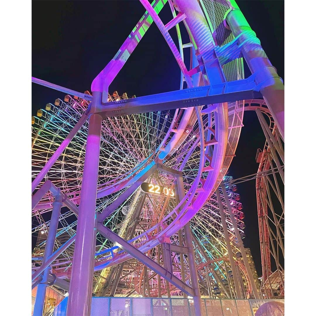 小瀬黎奈のインスタグラム：「fun night🌙🎢🎡💞🪄」