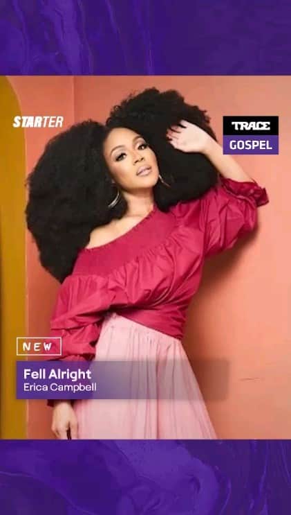 エリカ・キャンベルのインスタグラム：「Feel good and let nothing bring you down because you are blessed😎💫!  Just enjoy this freshness shared by @imericacampbell on 'FELL ALRIGHT', now airing on Trace Gospel | Canal+ 138💥🚀!   #Starter #FellAlright #AfricanGospel #WeAreGospelMusic #TraceGospel」