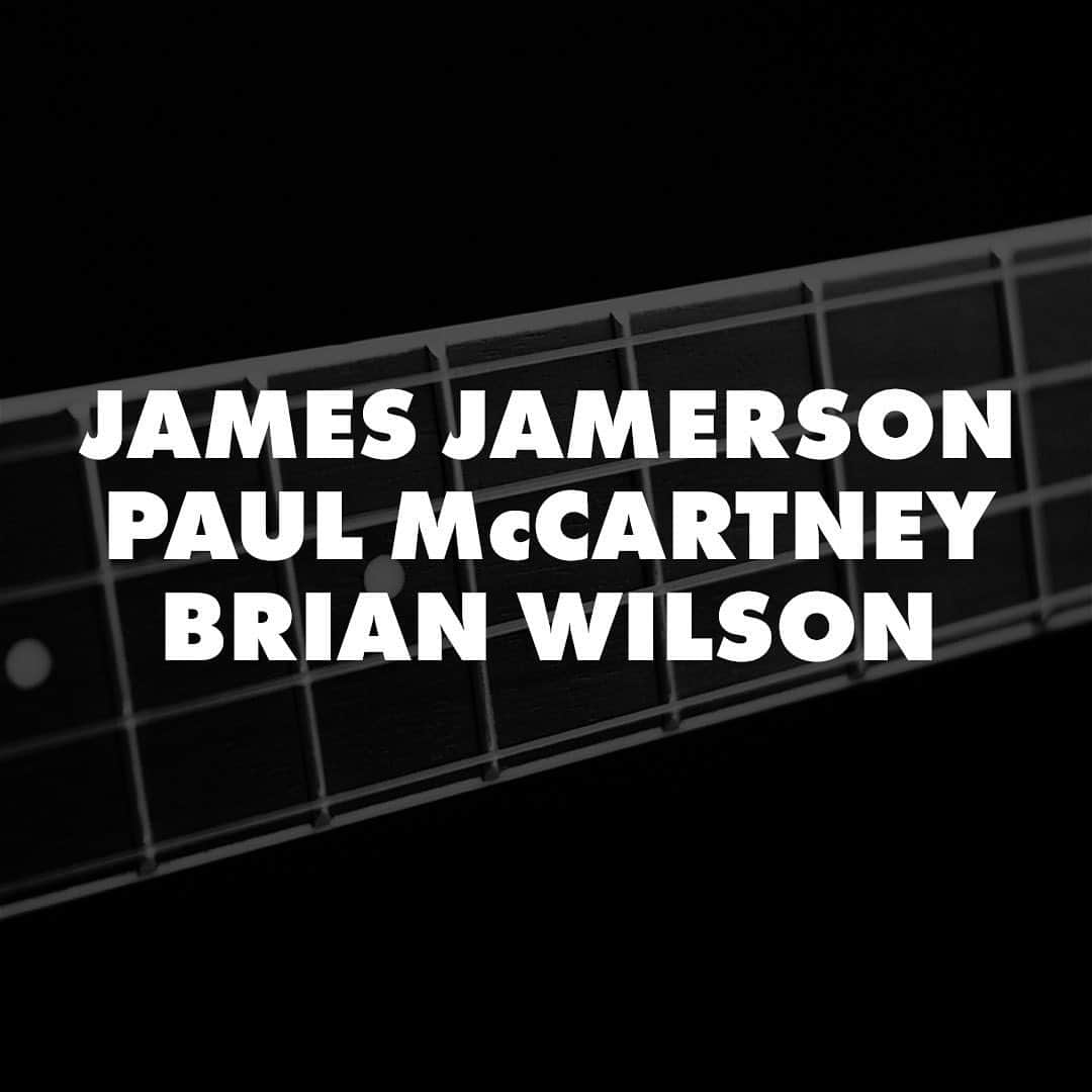 ブライアン・ウィルソンのインスタグラム：「In 2015, Brian named James Jamerson as his favorite bassist. James was the uncredited bassist on most of the Motown Records hits in the 1960s and early 1970s, and played on his brother Dennis’ Pacific Ocean Blue album. James is regarded as one of the most influential bass players in modern music history.   Said Paul McCartney: [James] and Brian Wilson were my two biggest influences. James Jamerson just because he was so good and melodic, and Brian because he went to very unusual places. Maybe you can use different notes. Sevenths instead of the regular notes, or maybe even a little tune through the chords that doesn’t exist anywhere else. That idea of an independent melody.”  #jamesjamerson #paulmccartney #brianwilson #motown #bassman」