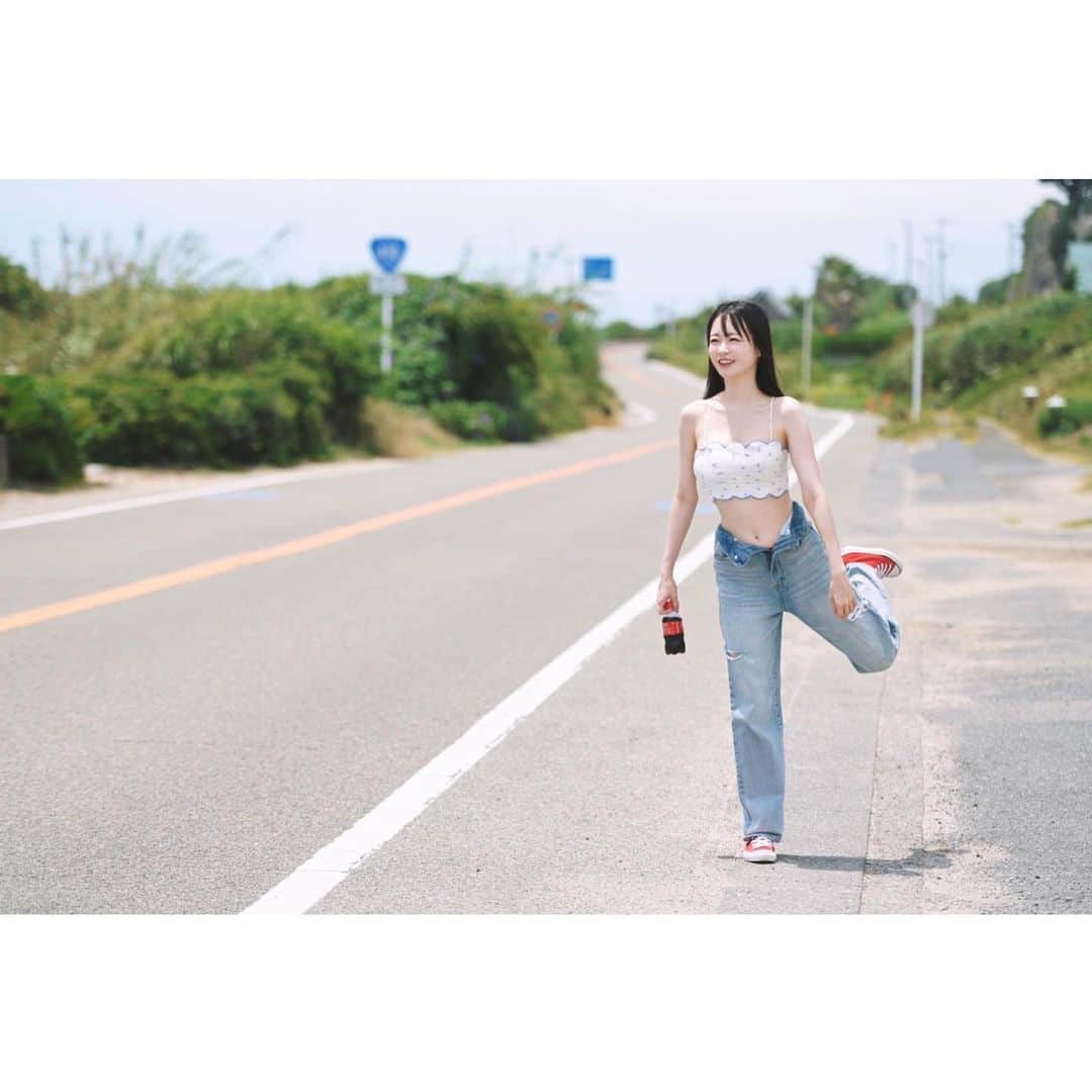 小泉みゆきのインスタグラム：「緑と青の境界線」