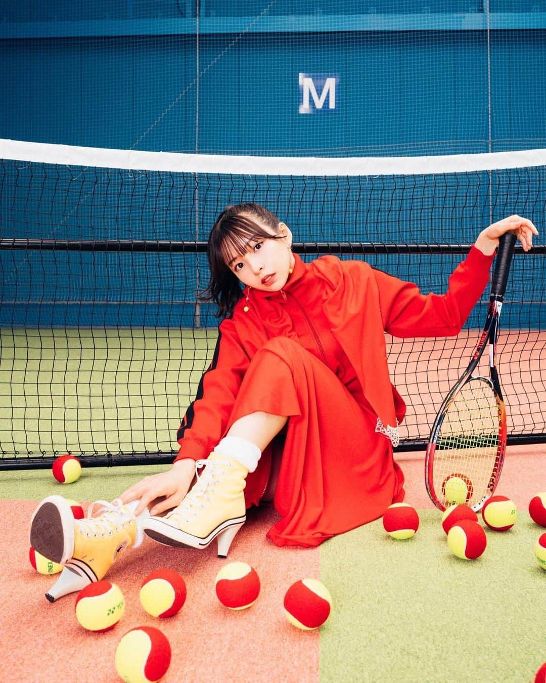一ノ瀬みかのインスタグラム：「🎾 Photo @nessie44_p  Styling @shiki_stylist   #photography #tennis #idol #japan」