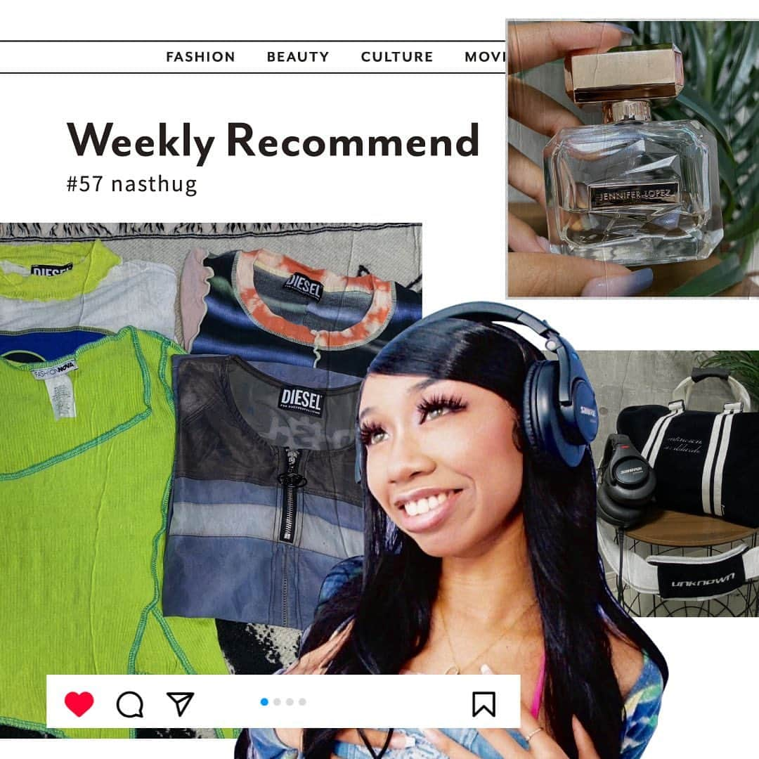 Perkmagazineさんのインスタグラム写真 - (PerkmagazineInstagram)「Weekly Recommend  クリエイティブに、アクティブに日々を謳歌する“INDEPENDENT GIRL”に、最近手に入れたアレや身近にあるコレをレコメンドしてもらう週1更新のレギュラーコンテンツ。マイスタイルに欠かせないアイテムから、彼女たちのセンスや“らしさ”を感じ取って！ . EDIT&TEXT_Fuka Yoshizawa (PERK)  #057 nasthug／DJ @nasthug  . リンクから記事をチェック📝 @perkmagazine   PERK magazine https://perk-magazine.com  #perk  #perkmagazine  #fashion #diesel  #jenniferlopez  #shure  #unknown」7月26日 21時59分 - perkmagazine