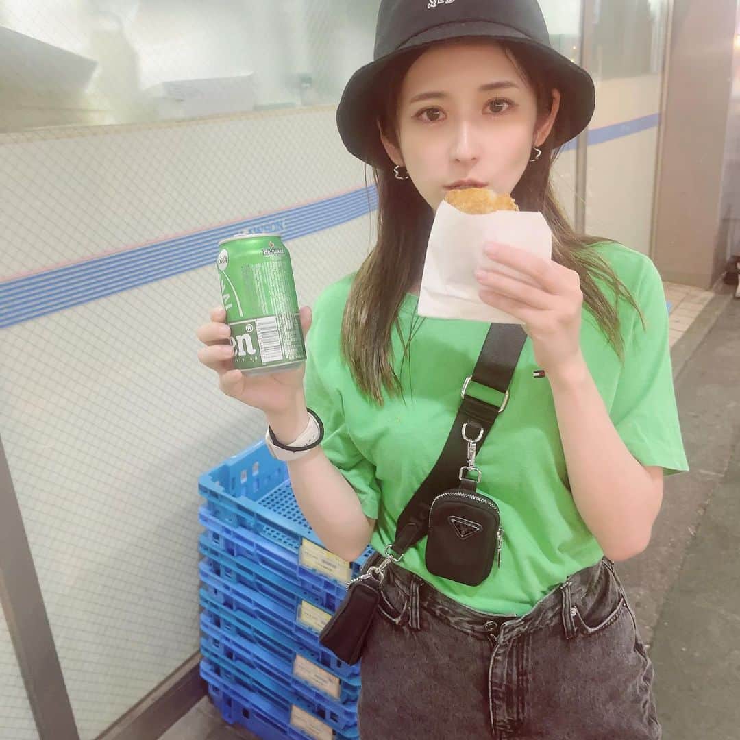 有馬綾香さんのインスタグラム写真 - (有馬綾香Instagram)「コンビニで買ったビールを外で飲むのが結局1番美味いです。」7月26日 23時00分 - ayakaarima