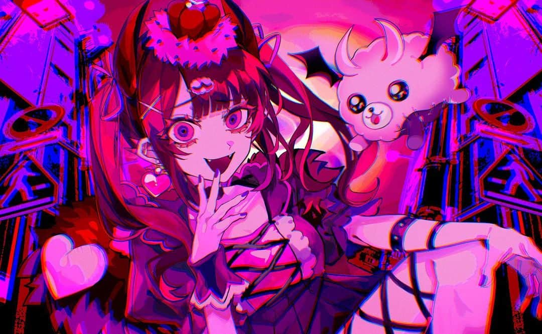 くろうめのインスタグラム：「CHAMPION GIRL/分散型自律ゴーレム りむる【CeVIO AI】   イラスト担当させて頂きました。 よろしくお願いいたします🦇 YouTube：youtu.be/wNNiKcZmhXM   #illustration  #イラスト  #art」