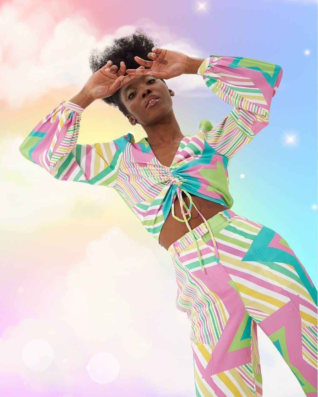 のインスタグラム：「Summer dreams, and a touch of starry magic! 🌟💫 Our collection is here to make you sparkle 🌈✨  #houseofholland #ss23 #summerstyle #fashionstyle #bolddesign #bebold #maximalistfashion #ukfashion」