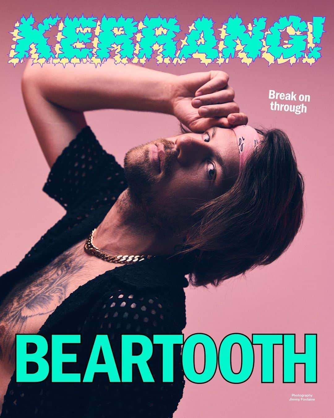 Kerrang!さんのインスタグラム写真 - (Kerrang!Instagram)「Kerrang! Cover Story 🩷  “Life is about loving the process, loving all the different seasons and the ups and downs”  Ten years in the making, Beartooth’s fifth album finds Caleb Shomo coming face-to-face with something that’s eluded him all this time: self-love. Having always used music as an outlet for his pain and depression, today we find a man at peace with himself, having finally escaped the depths and ready to breach the surface…   Read the interview now at the link in bio 🔗  ✍️: @emilycrtr 📸: @jimmyfontaine1 🎨: @aledsavedlatin  #kerrangcoverstory」7月27日 0時00分 - kerrangmagazine_