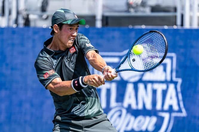 錦織圭のインスタグラム：「Happy about win yesterday @atptour」