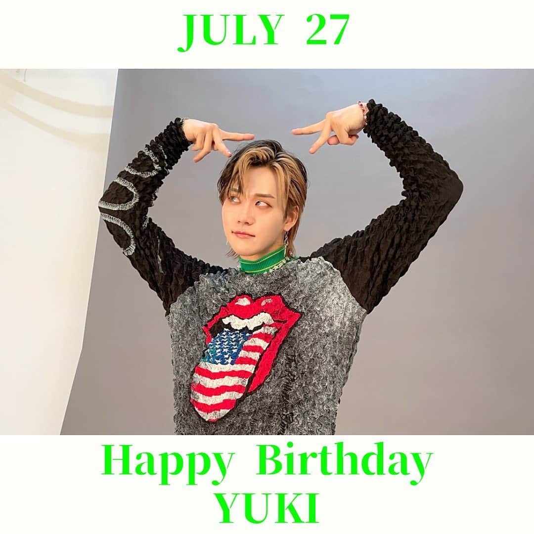 のインスタグラム：「🎂🎂🎂🎂🎂🎂🎂🎂  Happy Birthday YUKI 07.27  🎂🎂🎂🎂🎂🎂🎂🎂  今日はYUKIの誕生日です👏 お祝いコメントお待ちしてます💪 Let's celebrate YUKI's birthday!!  #madkid #japaneseboysband」
