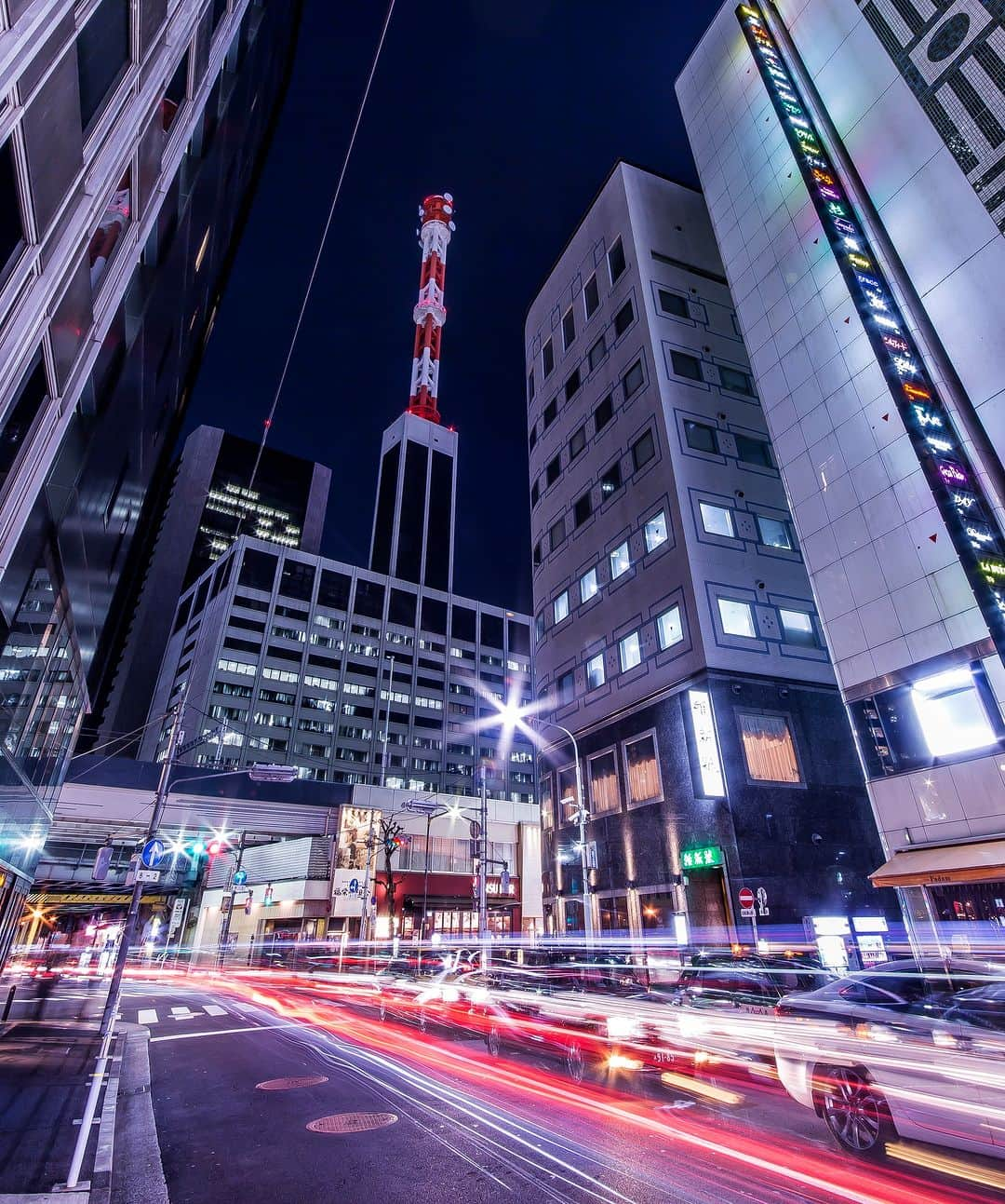 東京電力ホールディングス株式会社のインスタグラム：「東京電力ホールディングス本社  #東京電力 #tepco #東京都 #風景写真 #景色写真 #夜景 #nightview」