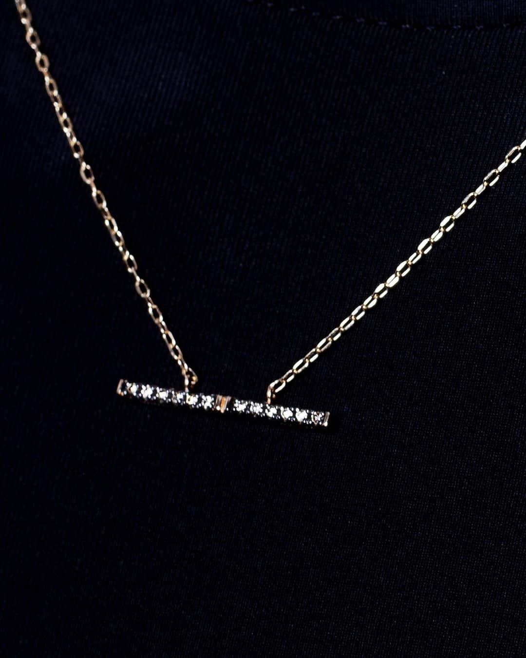 Hirotaka Jewelryのインスタグラム：「TRAPEZE “DIAMOND” NECKLACE #hirotakajewelry」