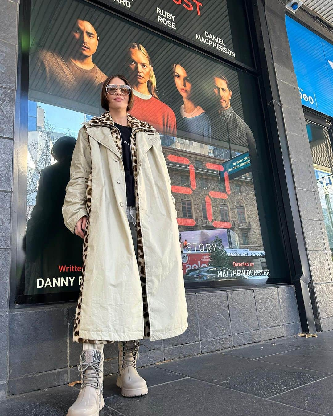 ルビー・ローズのインスタグラム：「Last preview of @222aghoststoryau before the big day! So thrilled to be a part of this wonderful production. Get your tickets now Melbourne! Link in bio. Xx Loving my new Dior stage door uniform. 🥰 @mrkimjones @dior   📸: my stage boyfriend turn instagram photographer -  @danmacpherson」