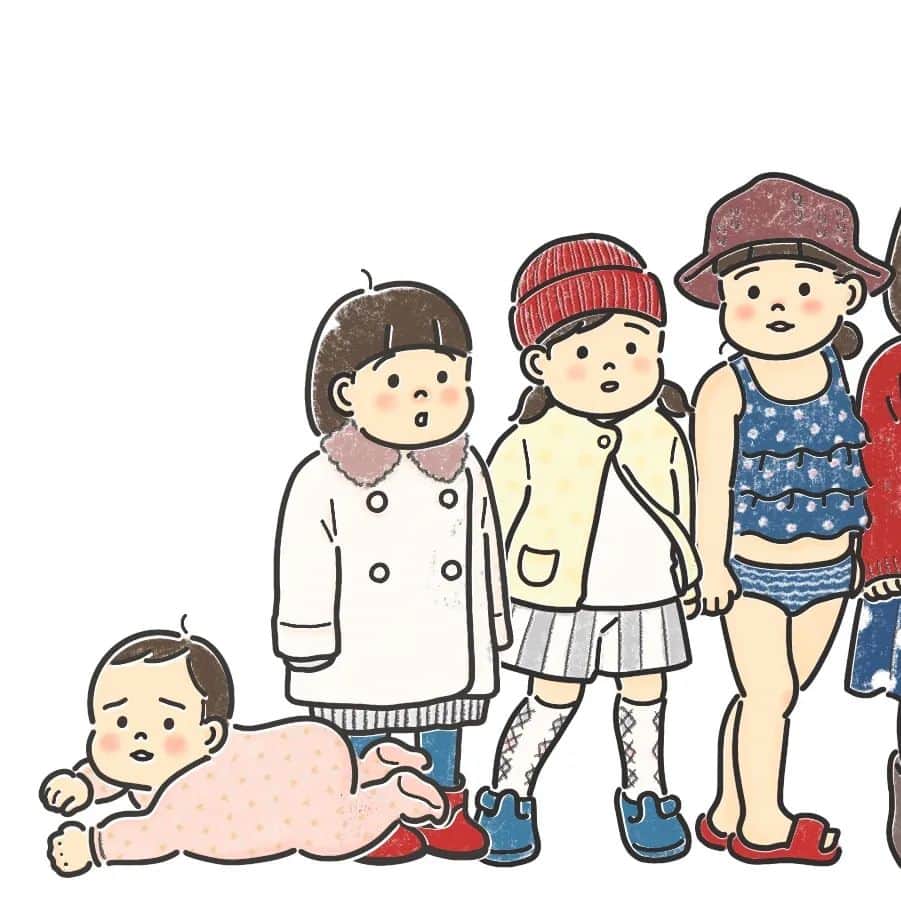こつばんのインスタグラム：「Twitter、じゃなくてもうX？のヘッダー用イラスト ひさしぶりに更新したからこちらにも載せとく！  0～3さい この頃のしーちゃんに会いたいな笑」