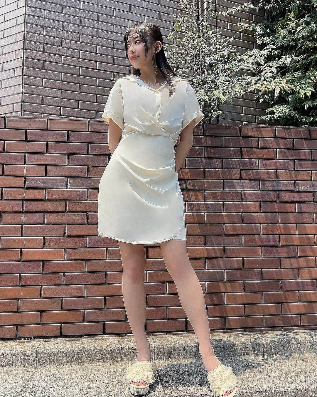 宮島小百合さんのインスタグラム写真 - (宮島小百合Instagram)「＠shopcider ＠shopcider_jp  🤍🩶🤍🩶🤍🩶 割引コード:SAYURI222_TT オシャレお姉さんしたい人にはぴったり🩶 サラサラしてるのでスッキリ涼しく着れちゃいます(^○^)  #ショップサイダー#サイダー#shopcider#cider」7月27日 11時00分 - sayuri_kakaka