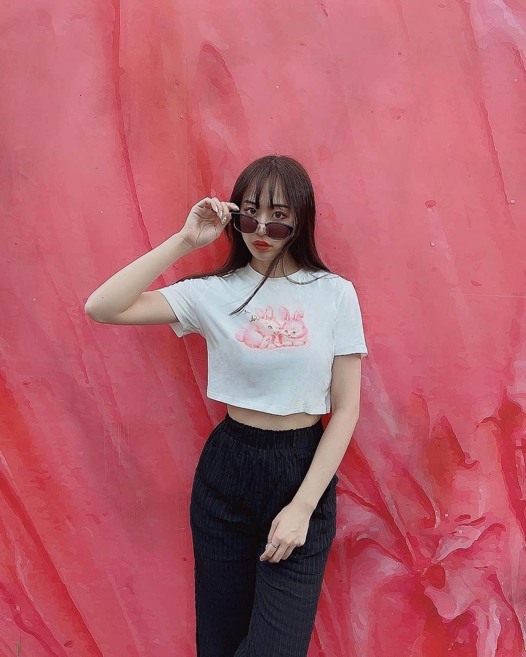 宮島小百合さんのインスタグラム写真 - (宮島小百合Instagram)「＠shopcider ＠shopcider_jp  🎈🤍🎈🤍🎈🤍 割引コード:SAYURI222_TT うさぎのTシャツはどんなコーデにも合わせやすい♡ スカートでも、ジーパンもいいかも🐰  #ショップサイダー#サイダー#shopcider#cider」7月27日 11時08分 - sayuri_kakaka