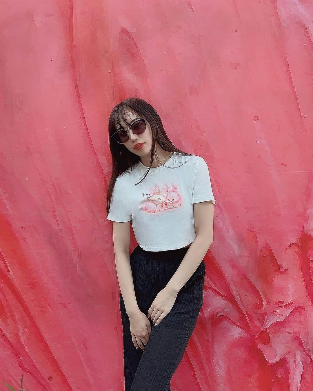 宮島小百合さんのインスタグラム写真 - (宮島小百合Instagram)「＠shopcider ＠shopcider_jp  🎈🤍🎈🤍🎈🤍 割引コード:SAYURI222_TT うさぎのTシャツはどんなコーデにも合わせやすい♡ スカートでも、ジーパンもいいかも🐰  #ショップサイダー#サイダー#shopcider#cider」7月27日 11時08分 - sayuri_kakaka