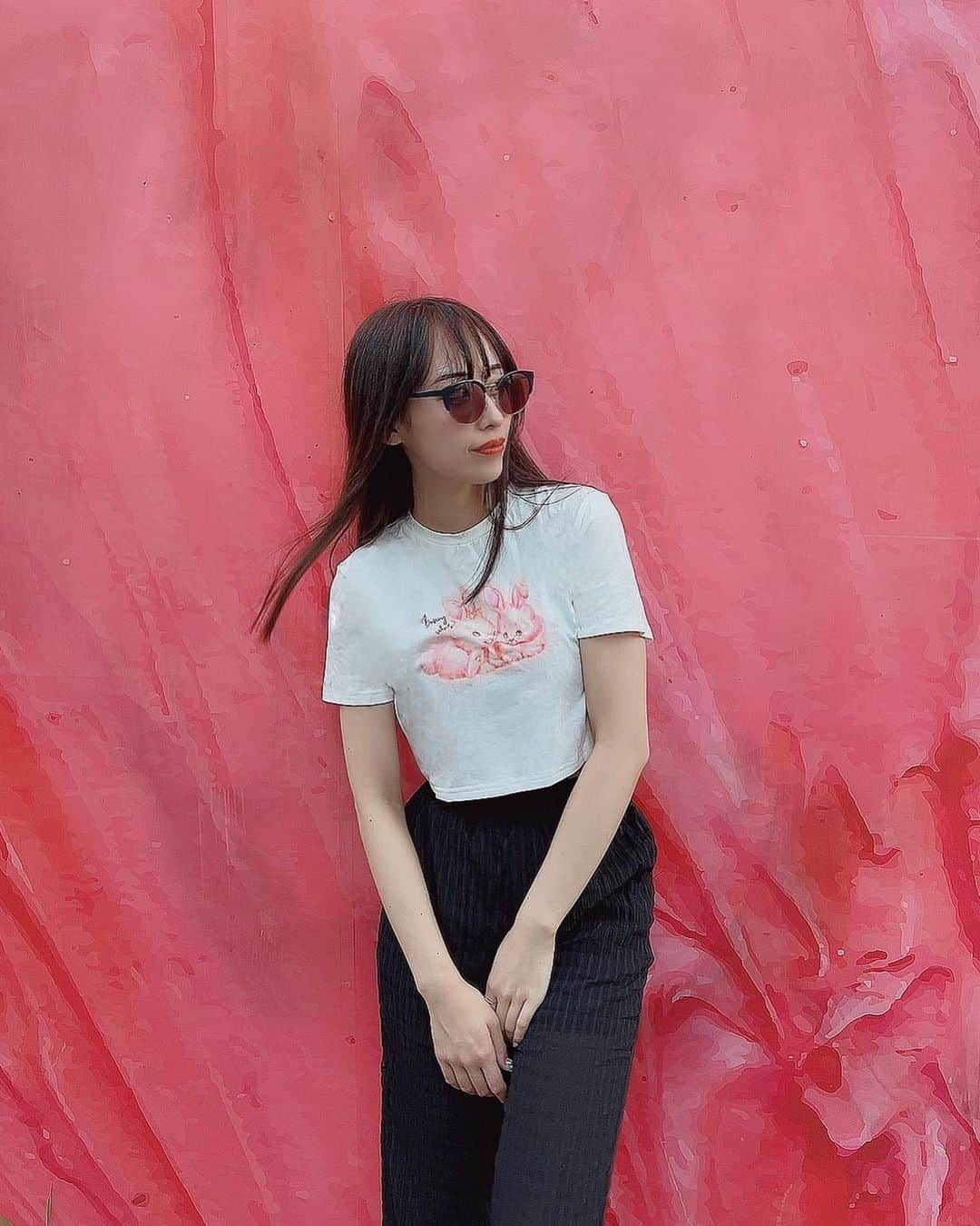 宮島小百合さんのインスタグラム写真 - (宮島小百合Instagram)「＠shopcider ＠shopcider_jp  🎈🤍🎈🤍🎈🤍 割引コード:SAYURI222_TT うさぎのTシャツはどんなコーデにも合わせやすい♡ スカートでも、ジーパンもいいかも🐰  #ショップサイダー#サイダー#shopcider#cider」7月27日 11時08分 - sayuri_kakaka