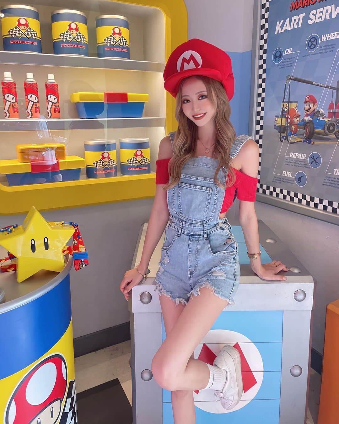 ちゃんかおさんのインスタグラム写真 - (ちゃんかおInstagram)「. . . . マリオとルイージ🍄🎮🏎️🌟 . もう6歳だよ早すぎるぅ🥺🌈 . . #親子#親子ペアルック#マリオ#ルイージ#ギャル#ギャルママ#ユニバコーデ」7月27日 21時57分 - chankao_129