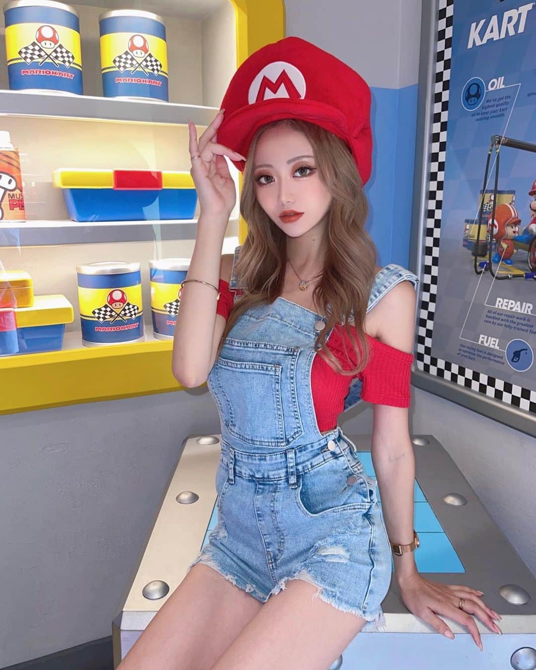 ちゃんかおさんのインスタグラム写真 - (ちゃんかおInstagram)「. . . . マリオとルイージ🍄🎮🏎️🌟 . もう6歳だよ早すぎるぅ🥺🌈 . . #親子#親子ペアルック#マリオ#ルイージ#ギャル#ギャルママ#ユニバコーデ」7月27日 21時57分 - chankao_129