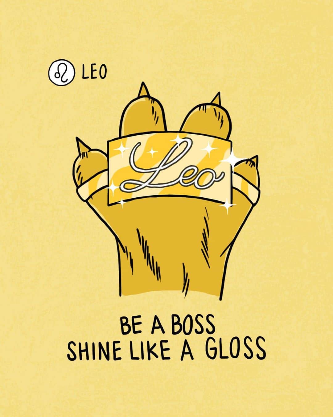 YOOX.COMのインスタグラム：「LEO 🦁 Be a BOSS, shine like a GLOSS.  Share the post with your fav leo!」