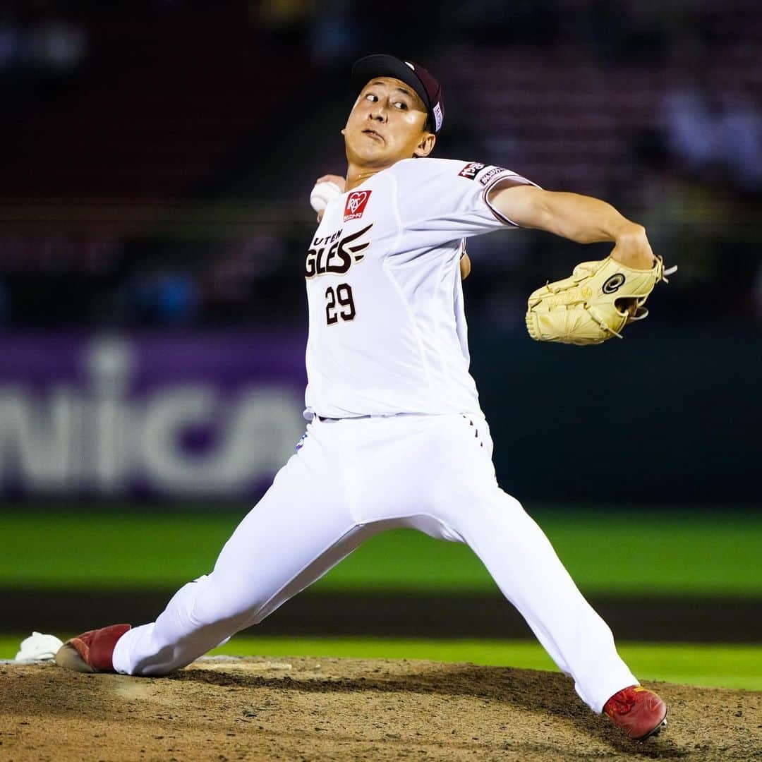 東北楽天ゴールデンイーグルスさんのインスタグラム写真 - (東北楽天ゴールデンイーグルスInstagram)「⚾️  ⚾️E 5-9 F⚾️ 両軍揃って二桁安打となった乱打戦は相手に軍配。 小深田選手が初回に5号ソロを放つなど2安打1打点1盗塁‼️ フランコ選手は7号2ランと2ベース💥💥 そして辰己選手が4安打の固め打ち🔥 投げては3番手の高田孝一選手が2回無失点👍🏼  #鷲が掴む #rakuteneagles #小深田大翔  #マイケルフランコ #高田孝一 #辰己涼介  #炭谷銀仁朗 #堀内謙伍」7月27日 22時04分 - rakuten_eagles