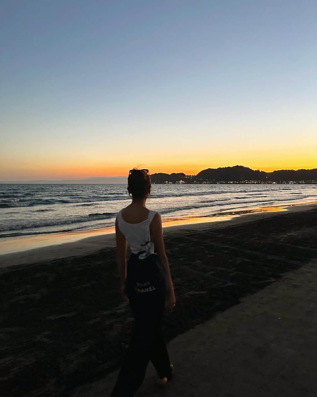 迫田里奈（りなぽよ）のインスタグラム：「sunset 🧡🧡🧡」