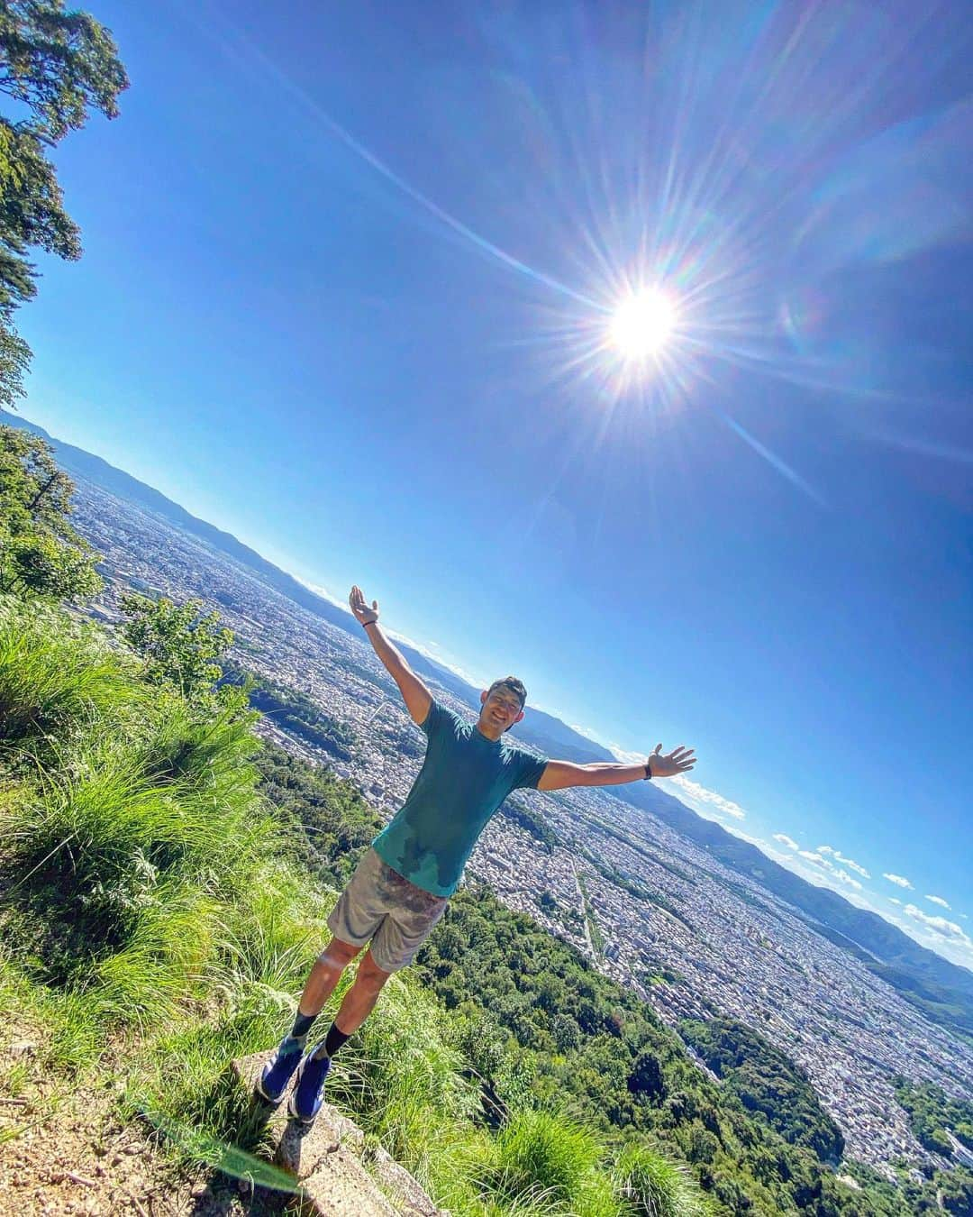 藤田慶和のインスタグラム：「登山🥾京都大文字山⛰️ #京都 #大文字山」