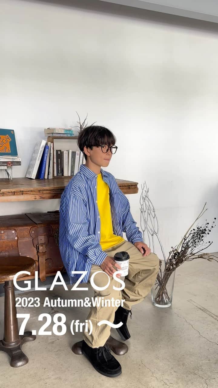 GLAZOSのインスタグラム：「@glazos_official ⇦🍂GLAZOS秋冬新作のご紹介⛄️  2023秋冬コレクションを発表✨  7月28日(金)〜 ナルミヤオンライン、ZOZOTOWNにて 秋冬の新作アイテムを予約販売予定です！  順次23AWアイテムの公開を予定していきますのでお待ちください🎥  #glazos #グラソス #中学生コーデ #中学生男子 #小学生コーデ #小学生男子 #お洒落さんと繋がりたい #男の子ママ #子ども服 #ストリート #ストリート男子 #スケーターコーデ #メンズ服 #メンズコーデ #fashion #mensclothing #coordinate #おでかけコーデ #今日の服 #カジュアル #プチプラコーデ #大人っぽコーデ #秋コーデ #秋ファッション #カジュアルコーデ #秋服 #きれいめコーデ #きれいめカジュアル #ロンT #長袖シャツ」