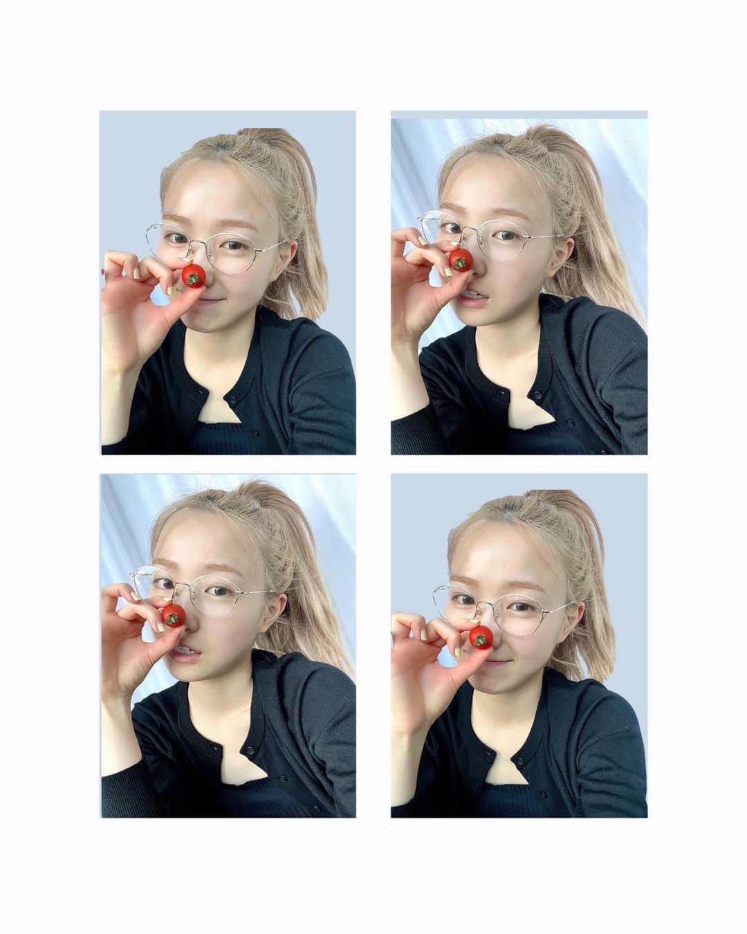 のインスタグラム：「.  毎日朝起きてすぐと帰宅してからの2回 家庭菜園しているトマトとバジルに お水をあげるのが最近の日課☺︎  採れたての野菜が食べられる日々に 幸せを感じております🍅🌿🧀」