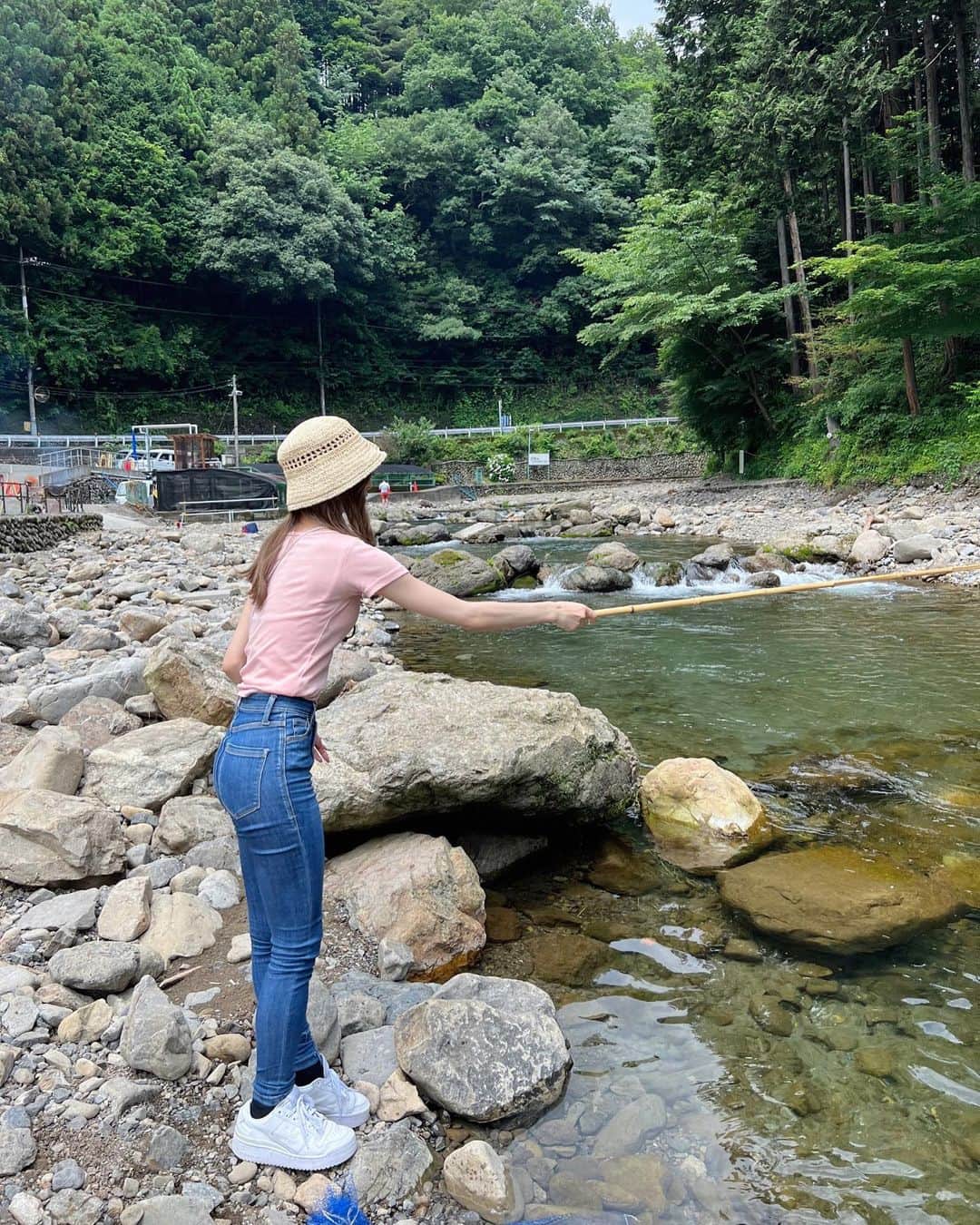 松川星さんのインスタグラム写真 - (松川星Instagram)「⁡ 初めての川釣り‪🏞 釣ったお魚食べたよ🎣」7月27日 20時06分 - akarin__rin