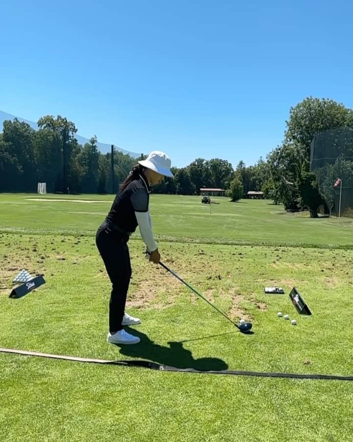 エイミー・ヤンのインスタグラム：「Post round range sesh🏌🏻‍♀️ #amundievianchampionship」