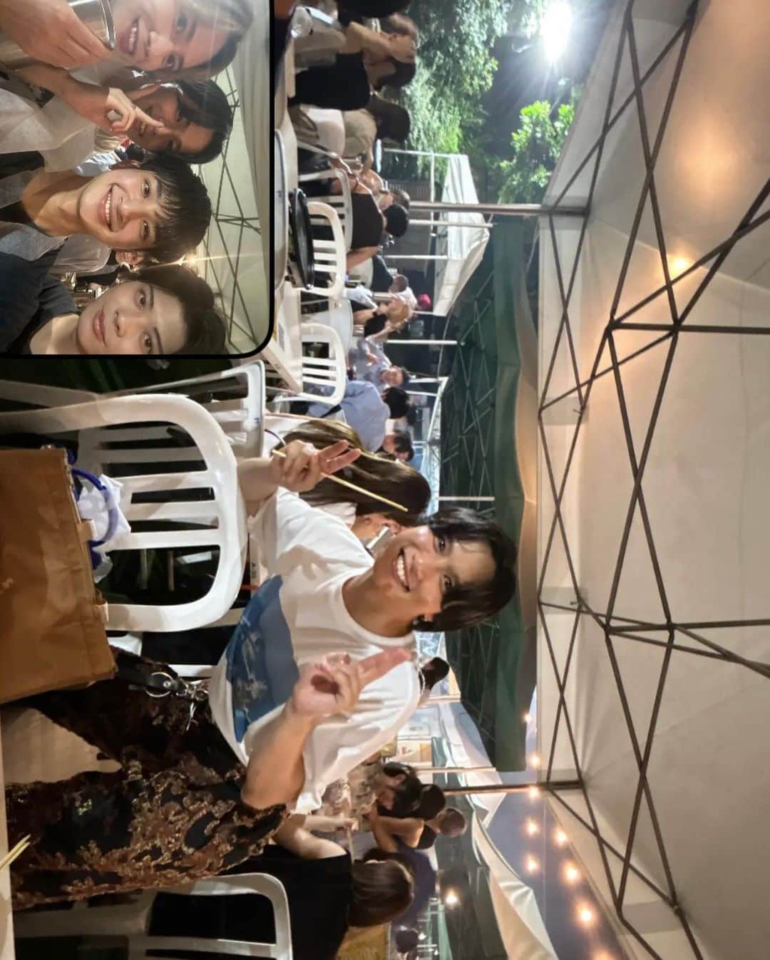 佐野恭平さんのインスタグラム写真 - (佐野恭平Instagram)「夏だ！BBQだ！ 森のビアガーデンはじめて行ったけど賑やかでした✨  慎也君の誕生日祝いと冬和君の快気祝いと悠杏君の送別会を兼ねて！  夏の夜ってだけで楽しいね！ 最後にみんなで集合写真撮ってほしくて、お兄さんにお願いしたらめちゃくちゃトイレと虫除けスプレーに挟まれて撮られたからオブジェクト除去しました。  #夏 #BBQ #森のビアガーデン #森ビア」7月27日 23時09分 - kyoheisano
