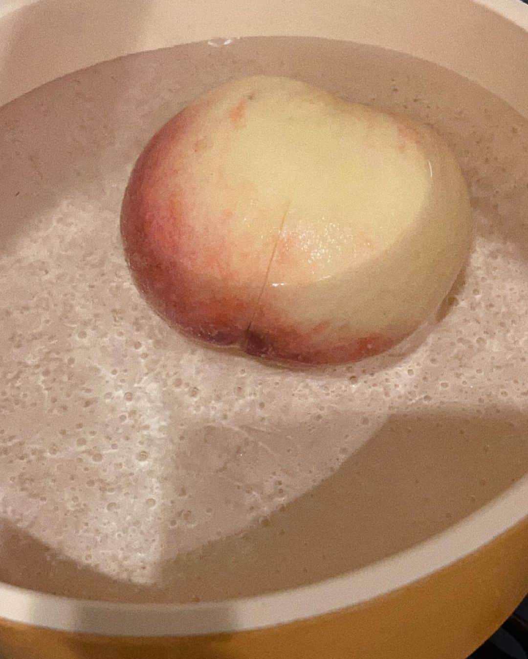 兒玉遥さんのインスタグラム写真 - (兒玉遥Instagram)「桃ブラータ🍑作って食べた。  めっちゃ美味しい。リピ確。  #桃ブラータ #ブラータ #桃」7月27日 23時28分 - haruka_kodama919