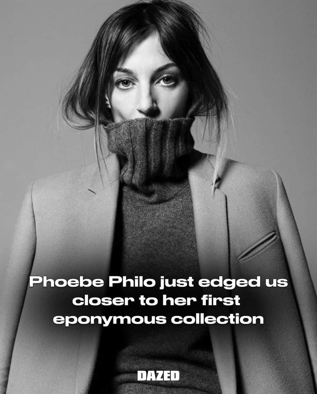 Dazed Magazineのインスタグラム：「We’re this 🤏 close to @phoebephilo’s first eponymous collection!!⁠ ⁠ It’s been approximately 4,896 years in the making, but mere moments ago, @phoebephilo dropped a post inviting fans to register their interest on her new website.⁠ ⁠ Taking the form of a simple black square, with an all-lowercase message reading ‘phoebephilo.com is now open for registration’, at the time of writing, the post has racked up 14,000 likes in the space of 30 minutes.⁠ ⁠ Who’s signing up?⁠ ⁠ Tap the link in bio to read more 🔗⁠ ⁠ 📸 Courtesy of Celine⁠ ⁠ #DazedFashion #PheobePhilo⁠ ⁠」