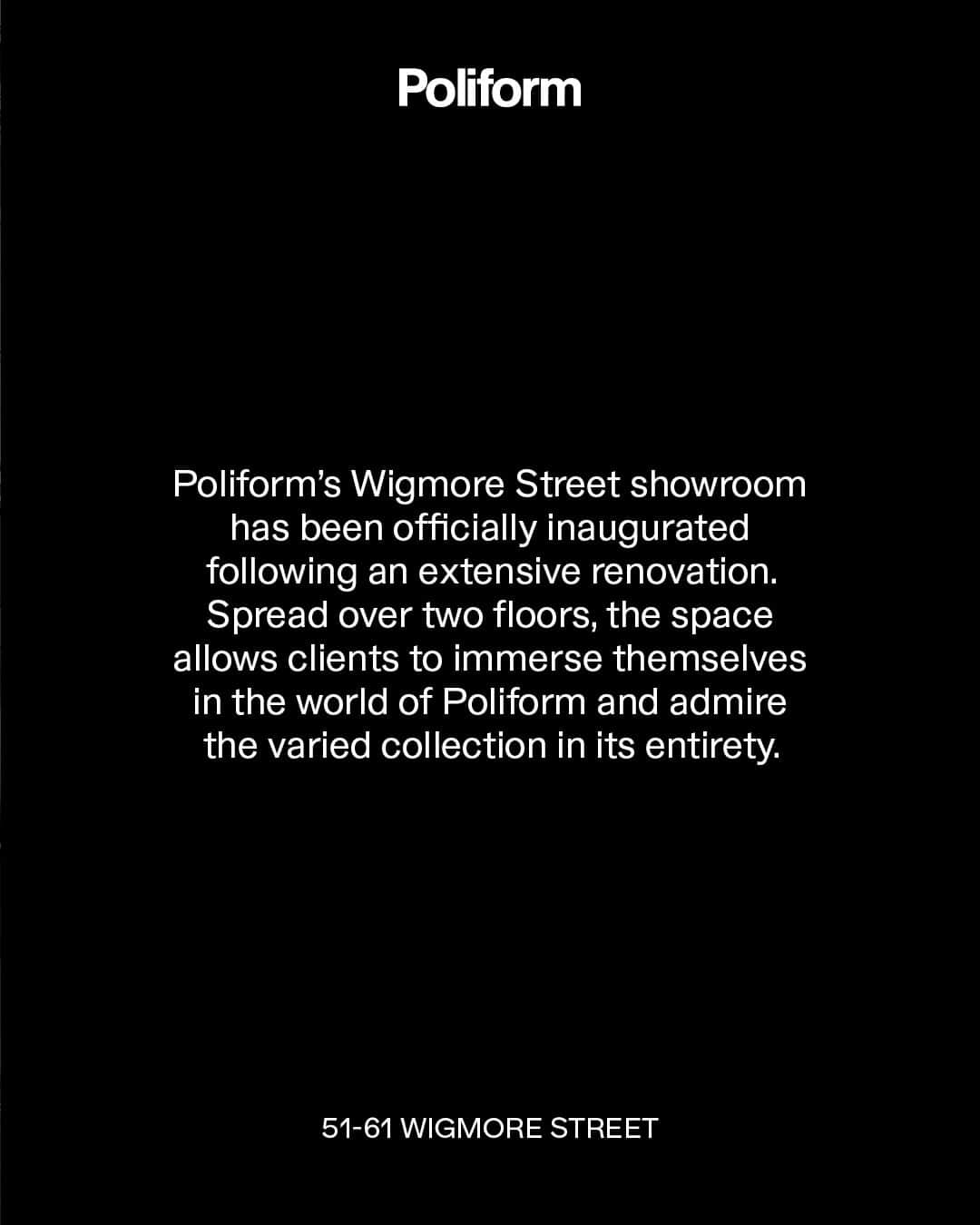 Poliform|Varennaさんのインスタグラム写真 - (Poliform|VarennaInstagram)「Poliform’s Wigmore Street showroom, at the heart of Marylebone’s design district, has been recently renovated: first opened in 2019, the showroom showcases the company’s core products in over 5,000 square feet of showroom space. Spread over two floors, the store allows clients to immerse themselves in the world of Poliform and admire the varied collection in its entirety, including kitchens, finely crafted furniture, storage systems, bookcases, beds: a range of unique, stylishly designed products perfect for all kinds of lifestyles and living spaces. Discover Poliform London Wigmore street showroom on poliform.com  #Poliform #Design #MadeInItaly #PoliformStore #PoliformShowroom #Furniture #FurnitureShop #FurnitureStore #PoliformLondon #London #wigmorestreet  #londonfurniture #londonfurnitureshop」7月28日 1時00分 - poliform_official