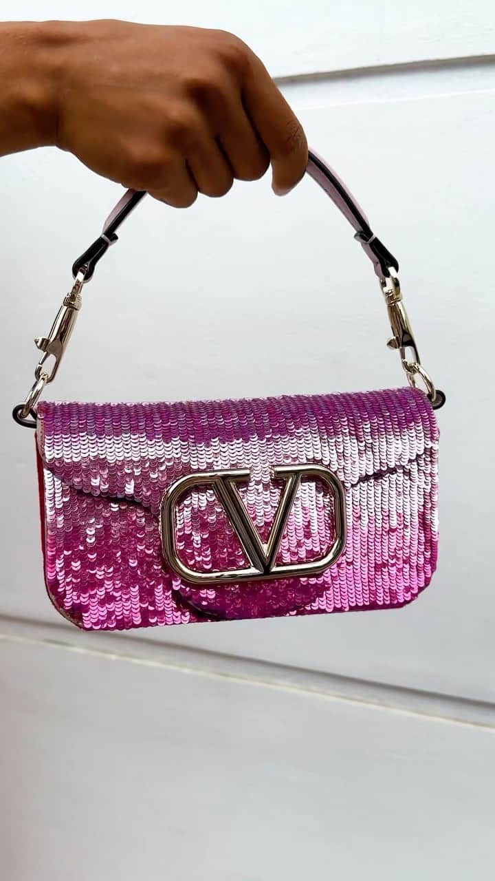 Harrodsのインスタグラム：「We say Thursdays are the new Fridays – and these #ValentinoGaravani Locò bags have us in the mood to party 🪩 Are you Team Crystals or Team Sequins?  Find them in Luxury Accessories on the Ground Floor and at harrods.com.  #Harrods #HarrodsFashion」