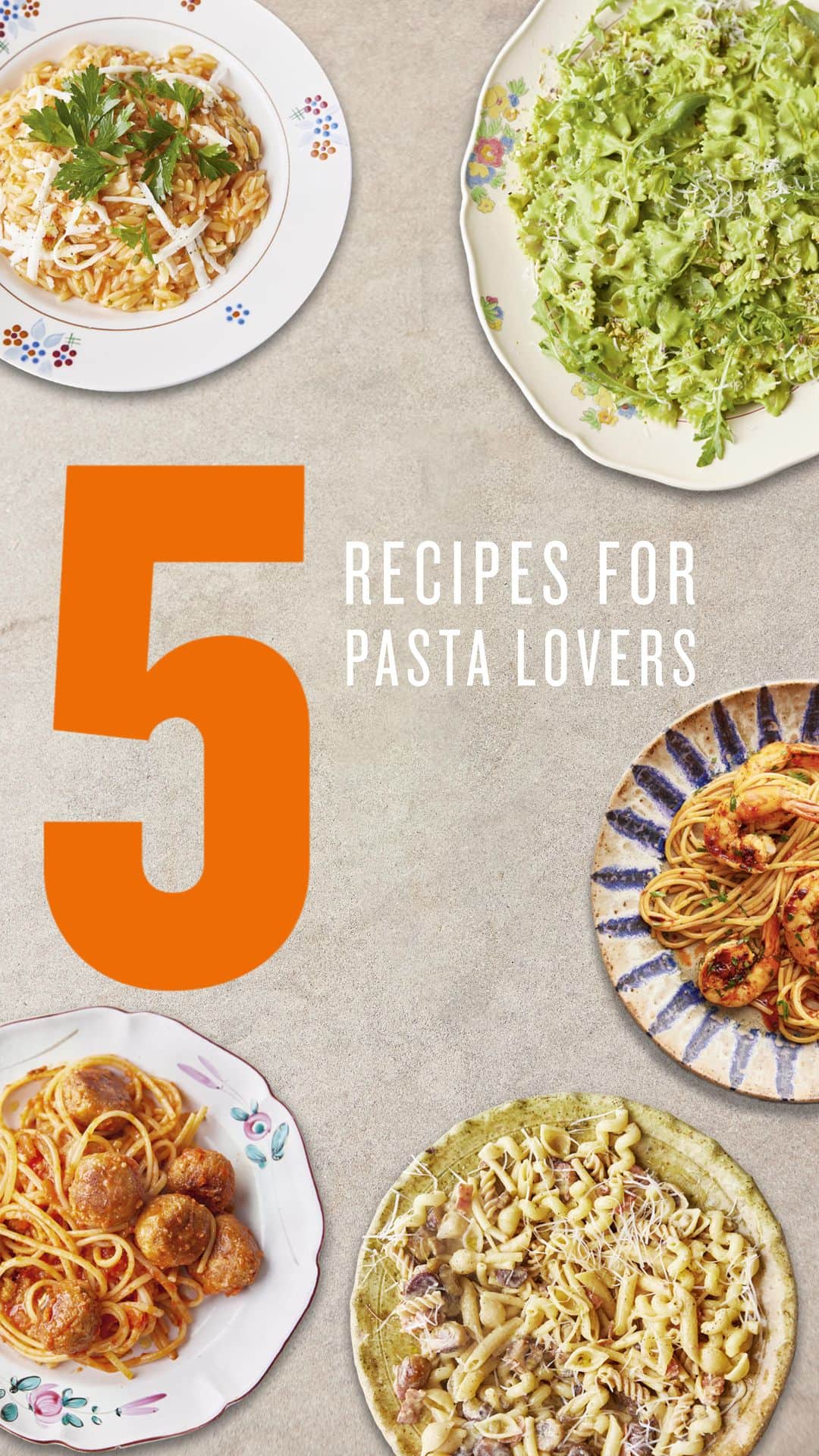 ジェイミー・オリヴァーのインスタグラム：「5 recipes that all only need 5 ingredients all from my new book 5 Ingredients Mediterranean and I just know you’re going to love them!! I know you lot go bananas for pasta and it’s always a top search over on my website so make sure to tag the pasta lovers in your life in the comments and hit the link in my bio to pre-order the book. It’s full of so many delicious recipes and I’ll be sharing a few more sneak peaks of them with you all each week! Big love JO xx  #5IngredientsMed #pasta #pastalover #AD」