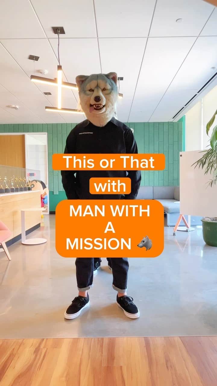 Man With A Missionのインスタグラム：「This or That with the one and only @mwamofficial 🔥 Watch their music videos and concerts now on Crunchyroll 🙌」