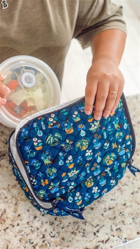 ヴェラブラッドリーのインスタグラム：「Make sure you select a style that keeps you supplied with the right amount of snacks and drinks for the day!   #verabradley #lunch」