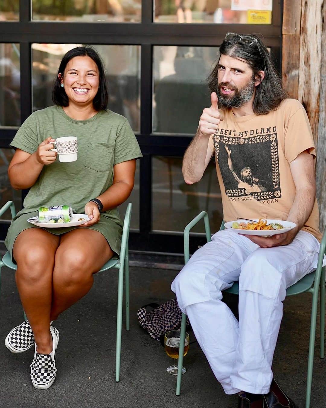 Stumptown Coffee Roastersのインスタグラム：「In July, the Portland Pride Festival took place and we at Stumptown were excited to join in on the positive vibes! To celebrate Pride, our HQ BBQ showcased @landmasswines and mouth-watering dishes from @lospunales 🍷🤤❤️  We were also honored to have @flawless.shade Miss Gay Pride of Portland 2023 as our guest of honor.」